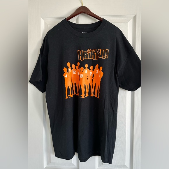 Haikyu Other - Men’s Haikyu XL Tee Shirt Black Orange Anime Women’s PJ too T-shirt